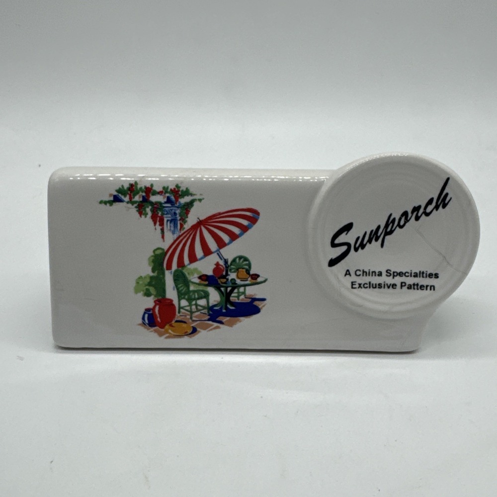 Fiesta Sunporch Shelf Sign RARE 🏖️